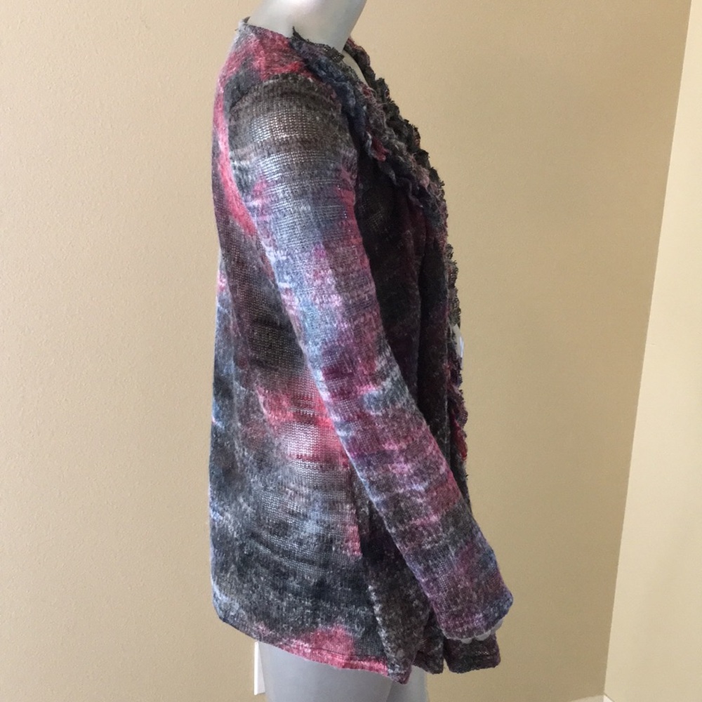 C. Oliver Ruffle Cardigan Sweater - Picture 6 of 11